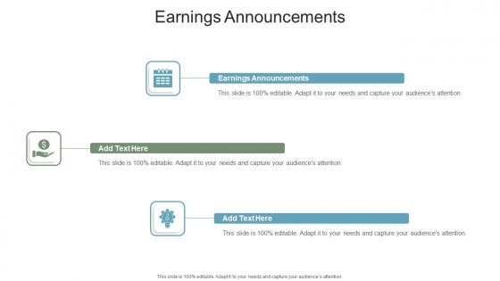 Earnings Announcements In Powerpoint And Google Slides Cpb