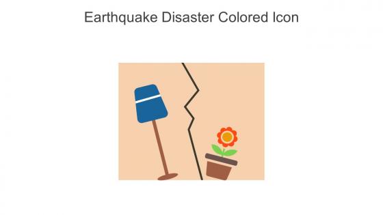 Earthquake Disaster Colored Icon In Powerpoint Pptx Png And Editable Eps Format
