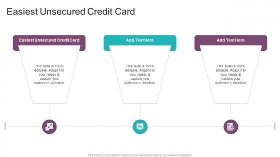 Easiest Unsecured Credit Card In Powerpoint And Google Slides Cpb