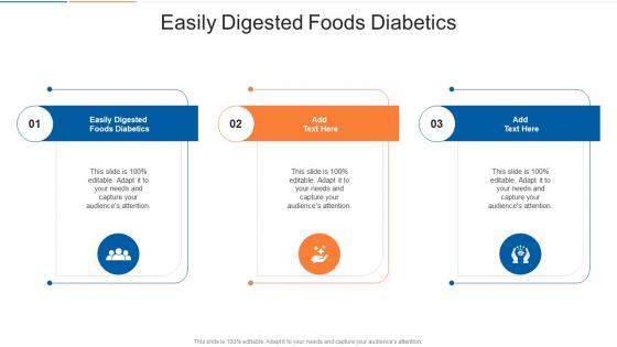 Easily Digested Foods Diabetics In Powerpoint And Google Slides Cpb
