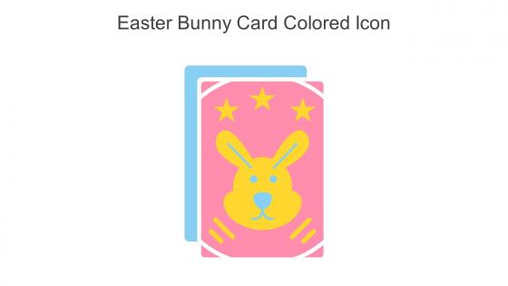 Easter Bunny Card Colored Icon In Powerpoint Pptx Png And Editable Eps Format