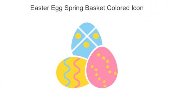 Easter Egg Spring Basket Colored Icon In Powerpoint Pptx Png And Editable Eps Format