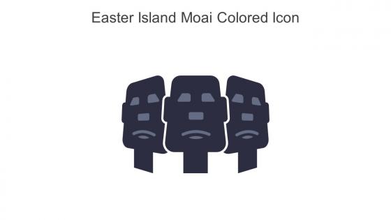 Easter Island Moai Colored Icon In Powerpoint Pptx Png And Editable Eps Format