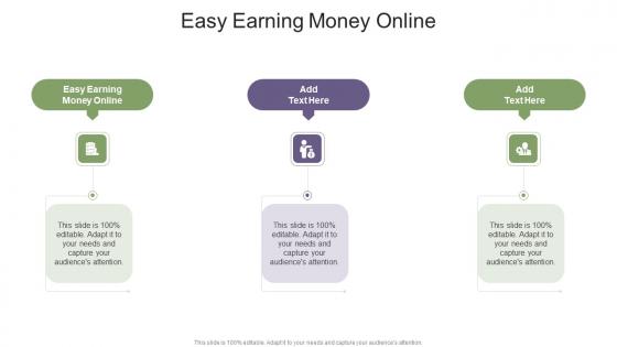 Easy Earning Money Online In Powerpoint And Google Slides Cpb