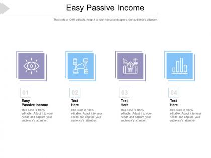 Easy passive income ppt powerpoint presentation layouts gridlines cpb