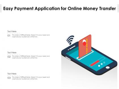 Easy payment application for online money transfer