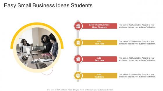 Easy Small Business Ideas Students In Powerpoint And Google Slides Cpb