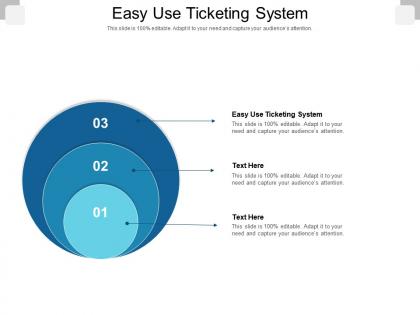 Easy use ticketing system ppt powerpoint presentation file graphics example cpb