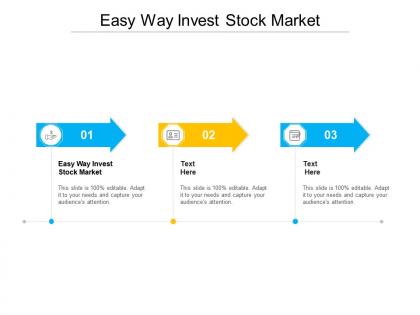 Easy way invest stock market ppt powerpoint presentation slides model cpb