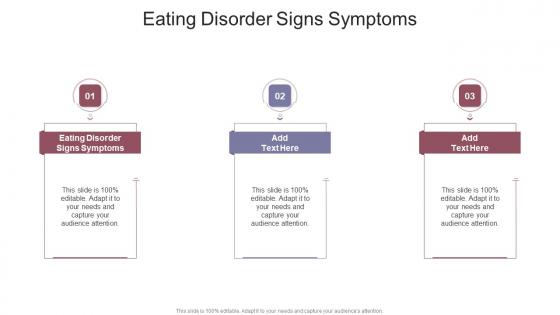 Eating Disorder Signs Symptoms In Powerpoint And Google Slides Cpb