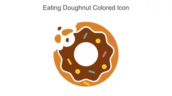Eating Doughnut Colored Icon In Powerpoint Pptx Png And Editable Eps Format