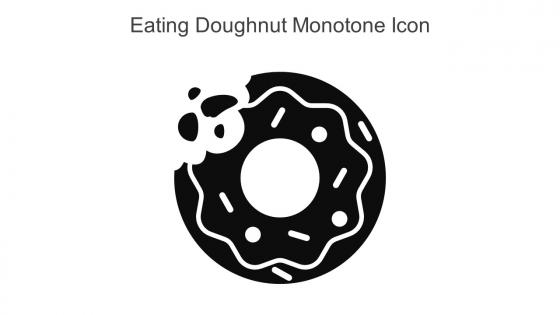 Eating Doughnut Monotone Icon In Powerpoint Pptx Png And Editable Eps Format