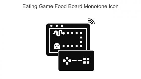 Eating Game Food Board Monotone Icon In Powerpoint Pptx Png And Editable Eps Format