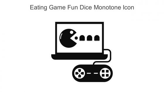 Eating Game Fun Dice Monotone Icon In Powerpoint Pptx Png And Editable Eps Format