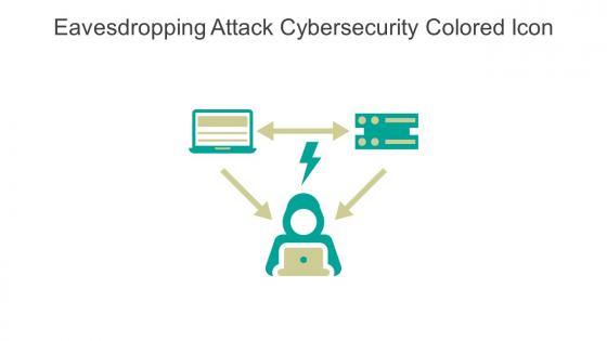Eavesdropping Attack Cybersecurity Colored Icon In Powerpoint Pptx Png And Editable Eps Format