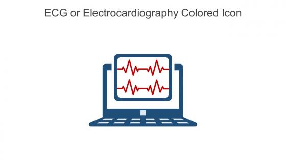 ECG Or Electrocardiography Colored Icon In Powerpoint Pptx Png And Editable Eps Format