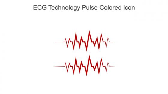 ECG Technology Pulse Colored Icon In Powerpoint Pptx Png And Editable Eps Format