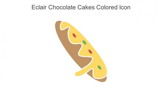 Eclair Chocolate Cakes Colored Icon In Powerpoint Pptx Png And Editable Eps Format