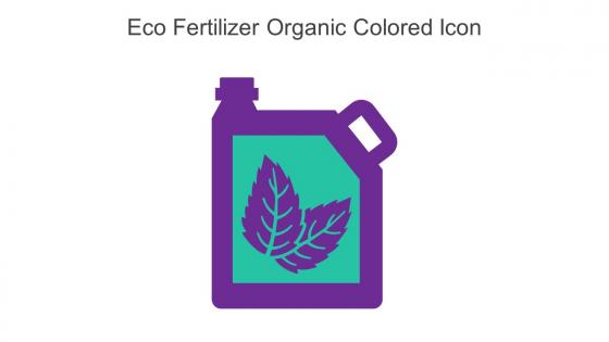 Eco Fertilizer Organic Colored Icon In Powerpoint Pptx Png And Editable Eps Format