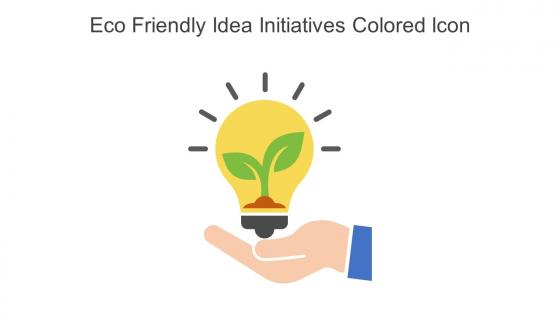 Eco Friendly Idea Initiatives Colored Icon in powerpoint pptx png and editable eps format