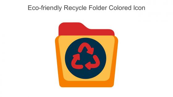 Eco Friendly Recycle Folder Colored Icon In Powerpoint Pptx Png And Editable Eps Format