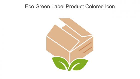 Eco Green Label Product Colored Icon In Powerpoint Pptx Png And Editable Eps Format