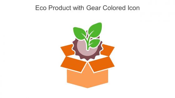 Eco Product With Gear Colored Icon In Powerpoint Pptx Png And Editable Eps Format