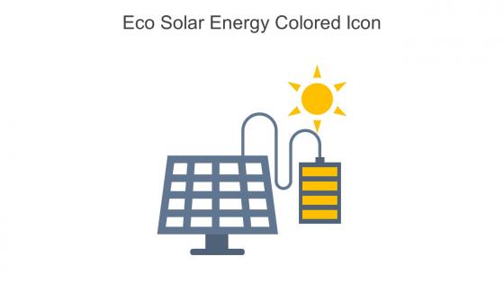 Eco Solar Energy Colored Icon In Powerpoint Pptx Png And Editable Eps Format