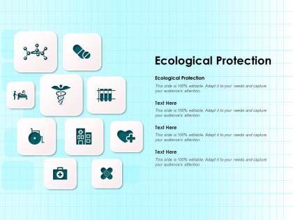 Ecological protection ppt powerpoint presentation icon design templates