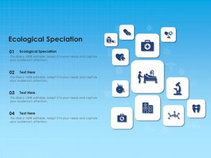 Ecological speciation ppt powerpoint presentation summary template