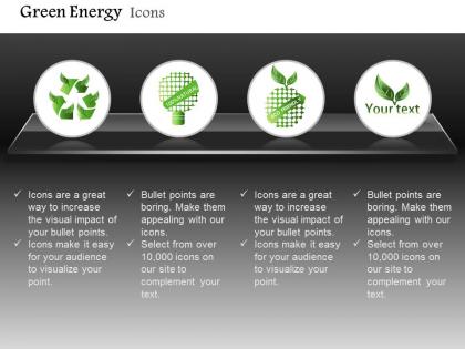 Ecology and green energy with eco friendly text editable icons