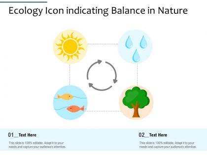 Ecology icon indicating balance in nature