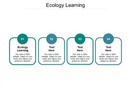 Ecology learning ppt powerpoint presentation layouts slides cpb