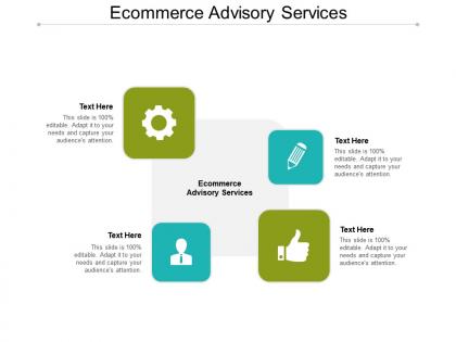 Ecommerce advisory services ppt powerpoint presentation infographic template template cpb