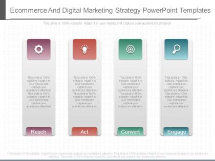 Ecommerce and digital marketing strategy powerpoint templates