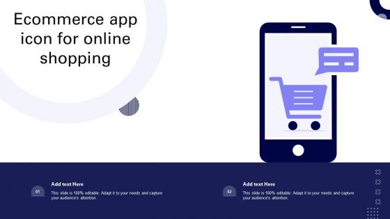 Ecommerce App Icon For Online Shopping