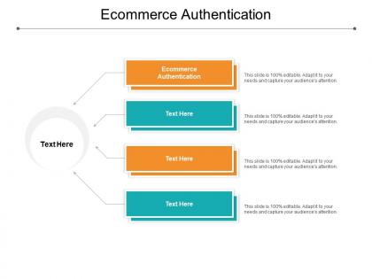 Ecommerce authentication ppt powerpoint presentation ideas layout ideas cpb