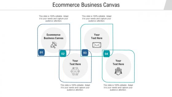 Ecommerce business canvas ppt powerpoint presentation icon background image cpb
