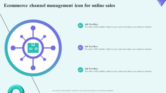 Ecommerce Channel Management Icon For Online Sales