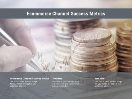 Ecommerce channel success metrics ppt powerpoint presentation portfolio graphic images cpb