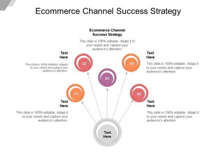 Ecommerce channel success strategy ppt powerpoint presentation outline maker cpb