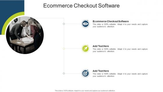 Ecommerce Checkout Software In Powerpoint And Google Slides Cpb
