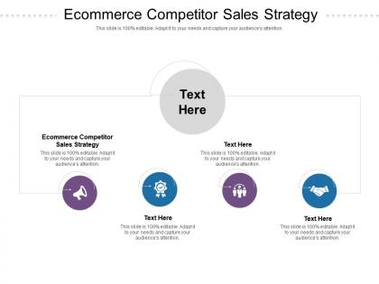 Ecommerce competitor sales strategy ppt powerpoint presentation infographic template templates cpb