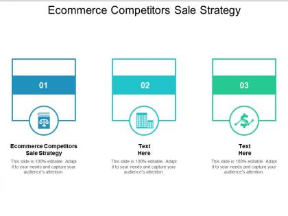Ecommerce competitors sale strategy ppt powerpoint presentation gallery slides cpb