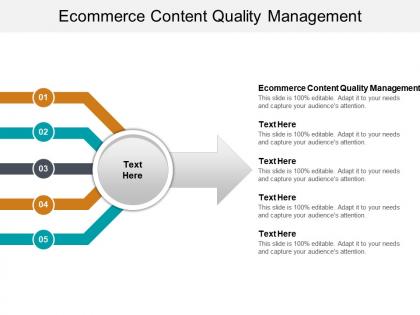 Ecommerce content quality management ppt powerpoint presentation model gridlines cpb