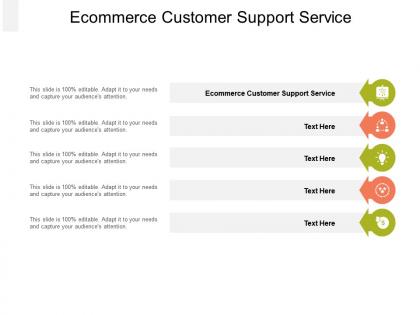 Ecommerce customer support service ppt powerpoint presentation outline example topics cpb