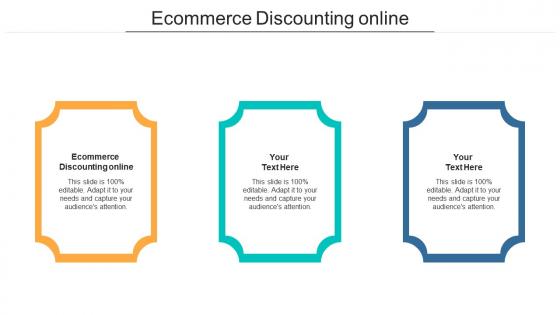Ecommerce discounting online ppt powerpoint presentation ideas demonstration cpb