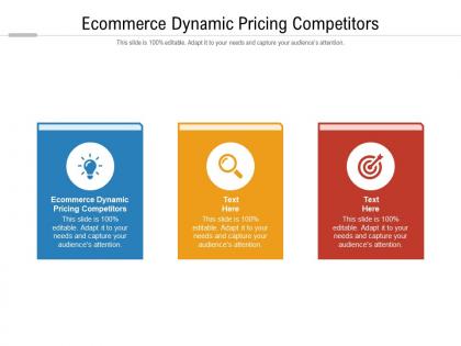 Ecommerce dynamic pricing competitors ppt powerpoint presentation styles graphics cpb