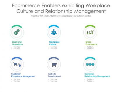 Ecommerce enablers exhibiting workplace culture and relationship management