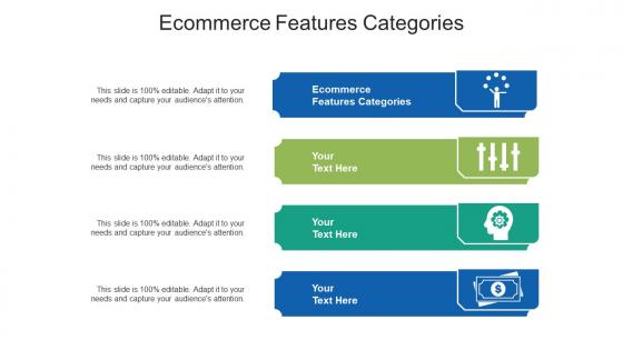 Ecommerce features categories ppt powerpoint presentation outline designs cpb
